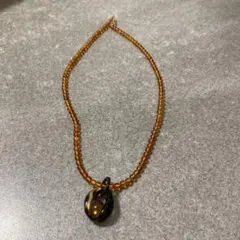 k18琥珀鼈甲ネックレス