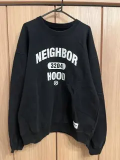 NEIGHBORHOOD 23SS カレッジロゴ スウェット L 黒のサムネイル