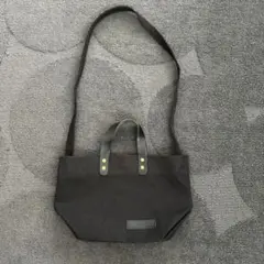 The Container Shop キャンバス 2wayレザートートバッグ舟形のサムネイル