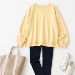 green label relaxing♡スウェット イエロー コットン Mのサムネイル