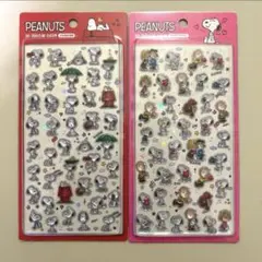 韓国限定⌇スヌーピー ボンボンドロップシール 2枚セット