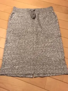 ユニクロ　膝丈スカート　グレースウェット　S