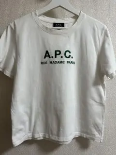A.P.C. ホワイト ロゴ Tシャツ