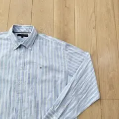 砂*み様 US古着 TOMMY HILFIGER トミーヒルフィガー ストライプ