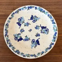 新品 ポーリッシュポタリー Artystyczna スーププレート Unikat 新品 ポーリッシュポタリー Artystyczna社 75周年限定プレート