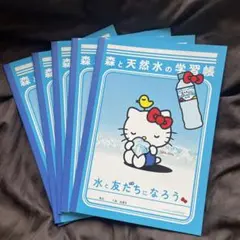 【新品・未使用】ハローキティ 水と自然のノート 5冊セット