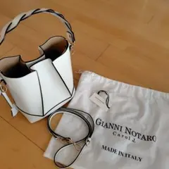 【美品】GIANNI NOTARO　ショルダーバッグ　オフホワイト