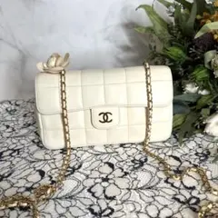 CHANEL シャネル【美品】チョコバーマトラッセ　チェーンショルダーバッグ