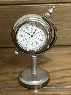 地球儀型クオーツ置時計 シルバー