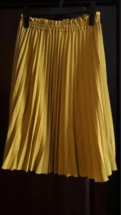 earth music & ecology プリーツスカート イエロー