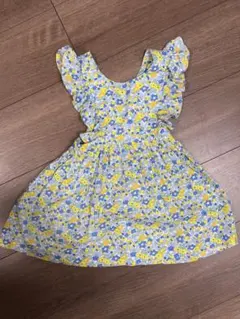 組曲キッズ サイズ160 花柄切り替えノースリーブワンピース - メルカリ