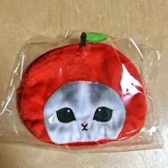 モフサンドmofusand おかおポーチ もぎたてにゃん フルーツ りんご