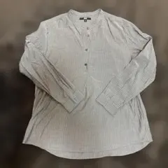 UNIQLO ストライプ　薄手長袖シャツ レディース　L