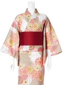 花柄浴衣・帯セット