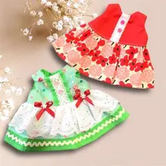 メルちゃんレミンちゃん服141ワンピースとかぼちゃパンツ2点セット
