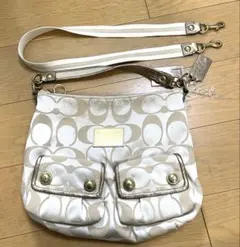 COACH コーチ ロゴプリント ショルダーバッグ シグネチャー 2way