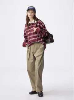 GUチノバレルレッグタックパンツ xs