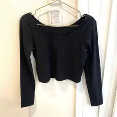 【GU ジーユー】レディース　ショート丈　リブトップス　インナー