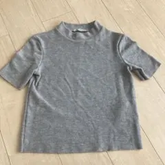 ZARA TRAFALUC ⭐︎グレー ハイネック 半袖ニット