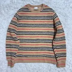 BURBERRY M フリーススウェット ベージュ アイコンストライプのサムネイル