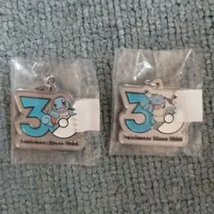 ポケモン30周年メタルチャームマスコット　カメックス　ゼニガメ　ポケモン