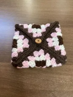 ハンドメイド グラニースクエアポーチ