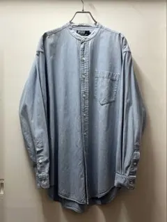 90s ポロラルフローレン シャンブレーシャツ 4XB ボタンダウン ポニー 