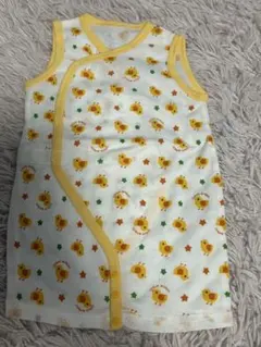 ひよこ柄ロンパース（ホワイト・イエロー）
