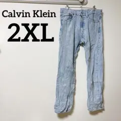 Calvin Klein 【2XL】ライトブルーデニム スタンダードストレート