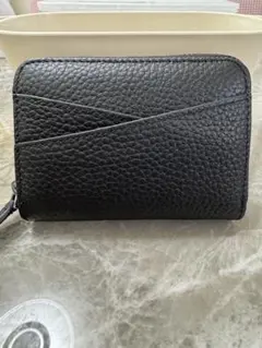 ブラック ミニ財布 お札折れない