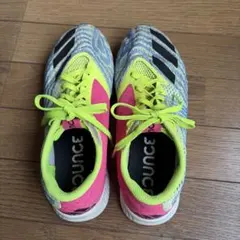 adidas 陸上シューズ ネオンイエロー/ピンク　25cm