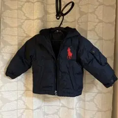 ポロラルフローレン　ダウンジャケット　コート　アウター　ネイビー　100cm