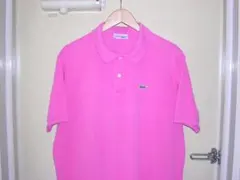 ビッグサイズ 80s フランス製 ラコステ 5191L ポロシャツ 8 ピンク