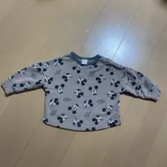 futafuta★総柄ミッキー裏起毛トレーナー