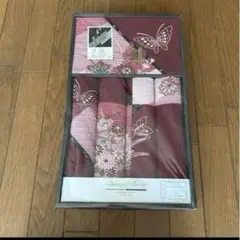 座布団カバー５枚組 蝶 55×59 銘仙判 【未使用 新品】