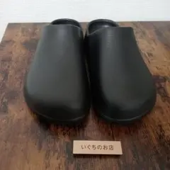 25cm 25.5㎝　クロッグサンダル 黒 サボ　クロッグ　厚底　ブラック