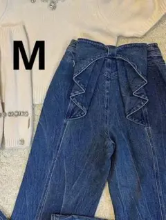 バックリボンデニム