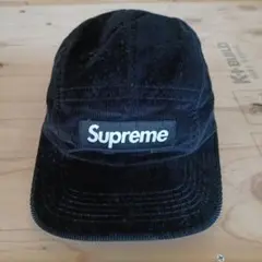 Supreme Corduroy Camp Cap black 23AW 美品