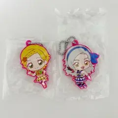 ガチャガチャ アイカツ×プリパラ カプセルラバーマスコット 新条ひなき 黒沢凛