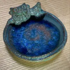 シーサー　アクセサリートレイ　琉球ガラス　沖縄お土産