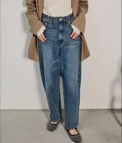 ソフトカーブデニム　Shelly island /シェリーアイランド　ブルー L