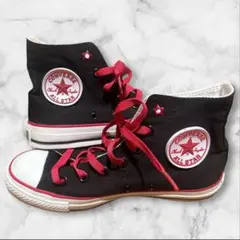 Converse All Star ブラック　レッド ハイカットスニーカー