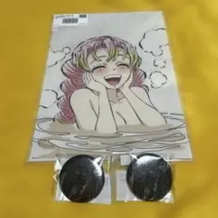 鬼滅の刃 幕間画 刀鍛冶の里編 ビッグアクリルスタンド 缶バッジ 甘露寺蜜璃