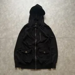 archive grunge Parka y2k black