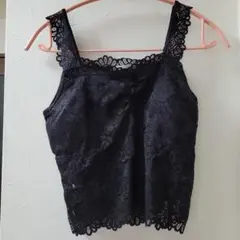 RETRO GIRL レースビスチェブラックのサムネイル