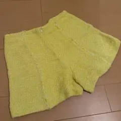 ZARA BASIC イエロー ツイード ショートパンツ Sサイズ