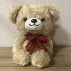 茶色いリボン付きぬいぐるみ 約30cm - メルカリ