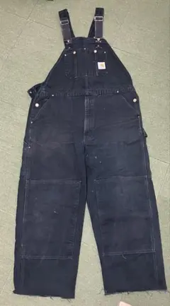Carhartt 黒 オーバーオール