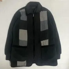 ジッパー付きフリース風ジャケット