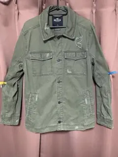 【HOLLISTER】ミリタリージャケット ダメージ加工